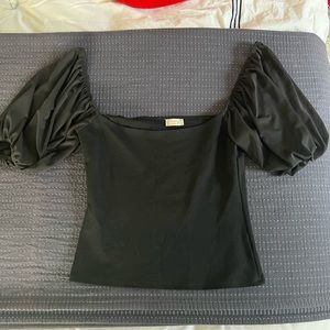 Free. People puffy sleeve top